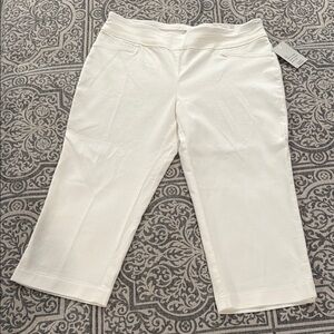 Croft & Barrow White Cropped Pants